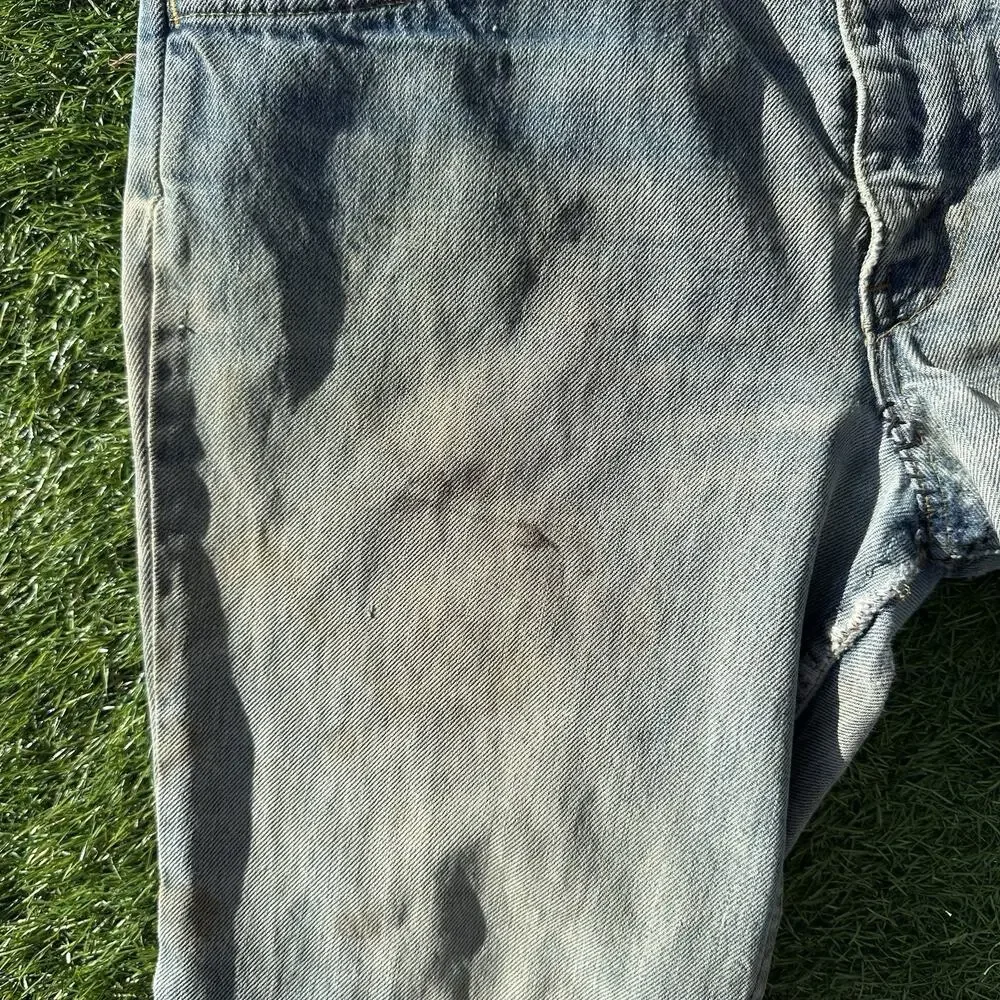 Levis Jeans Orange Tab‎ Size 31 x 28.5 Bell Bottom Flare Blue Flawed